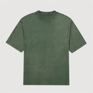 Design Custom Streetwear Oversized 250GSM T Shirt Cotton with Acid Wash <b>Drop</b> Shoulder Retro Casual Style T-Shirt - Product Image 5