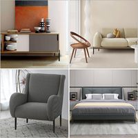 Pieds de meubles en fer moderne noir de 12 pouces Table basse et pouf bricolage pieds de remplacement 4 armoires de canapé latérales
