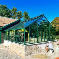 Serre solaire extérieure en aluminium pour solarium en verre haut de gamme