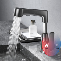 Robinet de lavabo moderne pivotant à 360 degrés en alliage de zinc mitigeur chaud et froid mitigeur robinet d'évier de salle de bain