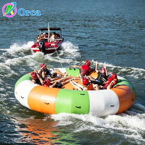 Oferta Especial: Bote Inflable Remolcable para 10 Personas, Crazy UFO, Bote Inflable Remolcable para Deportes Acuáticos, Disco Inflable Giratorio - Product Image 1