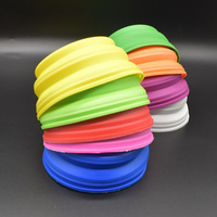 Bols pliables portables en plastique et silicone 2-en-1/3-en-1 pour chiots, chiens et chats - Utilisation en camping en plein air