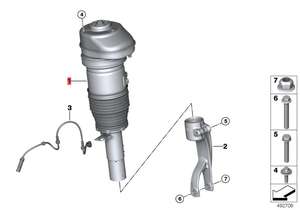 <span class=keywords><strong>Amortisseur</strong></span> avant gauche avec VDC pour BMW X5 G05 X6 G06 2019-2021 Jambe de suspension pneumatique 37106869029 37106892425 - Product Image 2