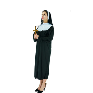 Costumi da Suora per Travestimento Luolan per Feste in Maschera di Pasqua, Cosplay, Spettacoli Teatrali, Fantasia Europea e Americana, <span class=keywords><strong>Film</strong></span> e Serie TV - Product Image 1