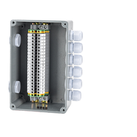 Boîtier de jonction extérieur étanche en aluminium et ABS, terminal TBC entrée-sortie, antidéflagrant, câble UK, niveau de protection IP54, distribution