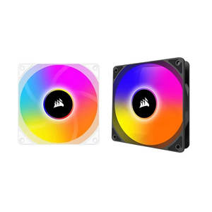 Corsair AC120 RGB <span class=keywords><strong>Ventilateur</strong></span> de refroidissement 5V ARGB haute performance 120mm PWM Noir/Blanc Pack unique - Product Image 2