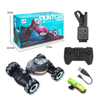 Voiture télécommandée RC 3 couleurs avec détection gestuelle, voiture de cascade RC à rotation 360°