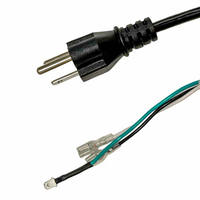 Kabel Daya Custom 1.5m US 3 Pin ke IEC C13 Bersertifikasi UL SVT 18AWG Kabel Tembaga Murni Fleksibel untuk Peralatan