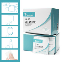 Venalisa-Nettoyant dégraissant pour les ongles UV, 120 pièces/boîte