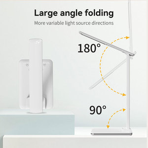 15W Fast Wireless Charger Modern LED Desk Lamp-Eye Caring Touch Control 3 Colors Stepless Dimming Clock/<b>Calendar</b>/Temperature - Product Image 6