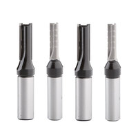 12.7mm TCT trois fentes dents droites fraise à bois carbure fraise droite coupe contreplaqué MDF fraise en bout