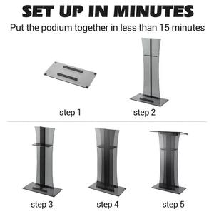 ขาตั้งแท่นอะคริลิคสีใสขนาด26x14x47นิ้ว - Product Image 3