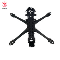 Kit de cadre de drone en fibre de carbone 3K twill découpé sur mesure par CNC, haute résistance, 5 pouces, 7 pouces, 10 pouces pour course FPV, freestyle, quadricoptère