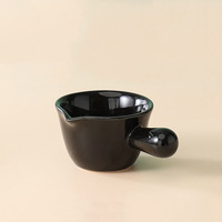 Tasse à lait multifonctionnelle en céramique, mini-tasse à sauce pour steak, cuillère à lait, pot à sucre rond, 100 ml, ustensiles à café