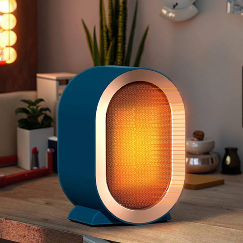 Maist 1200W PTC Portable Desktop <strong>Heater</strong> Fast Heating Fan <strong>Heater</strong> with Overheat Protection Convenient Use Made of Plastic