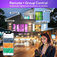 Ampoule intelligente WiFi TUYA B22 pour LED RGB, compatible Alexa et Google Assistant, contrôle vocal, programmation, contrôle par application, contrôle de groupe, 220V