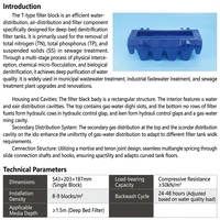 Batu Filter Denitrifikasi Deep Bed Filter Brick HDPE T-type untuk Instalasi Pengolahan Air Limbah