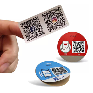 Бесплатный образец многоразовые программируемые <span class=keywords><strong>rfid</strong></span> наклейки для печати 13,56 MHz nfc чип nfc наклейка этикетка с пользовательским логотипом nfc Наклейка - Product Image 3