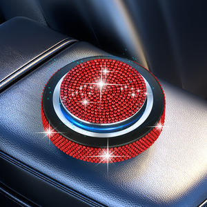 New Round Bling Car Dashboard Armrest Box Perfume Fragrance Ornament Air Freshener for Car
