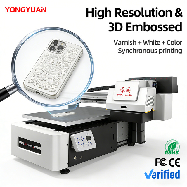 Multi-Function 6090 UV Printer 60x90cm Flatbed Digital Printer 8-Color Continuous Ink Supply System UV Inkjet Printer