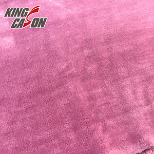 Tissu en flanelle double face uni, 100 % polyester, doux pour la peau, chaud et confortable, personnalisable en couleur par l'usine Kingcason, pour vêtements - Product Image 3
