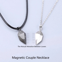 Cacana — collier magnétique pour Couple, pendentif en forme de cœur, bijou à facettes à Distance, cadeau de saint-valentin pour femmes, 2021