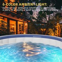 Baignoire gonflable pliable en PVC personnalisée en usine, pour l'extérieur, avec un design moderne, pour les villas et les hôtels