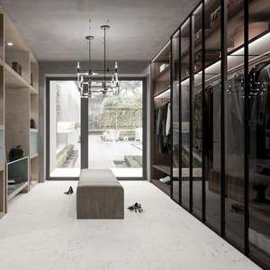 Armoires de chambre à coucher modernes haut de gamme en bois, nouvelle conception 2025, avec portes coulissantes - Product Image 2