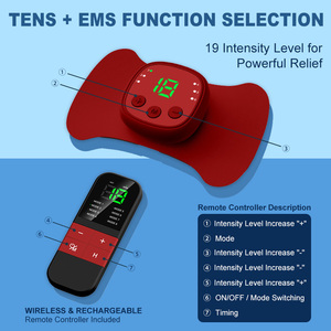 遠隔操作可能な低周波<span class=keywords><strong>TENS</strong></span>マシン、2つのワイヤレスユニット付き、痛みの管理と筋肉疲労の治療に - Product Image 6