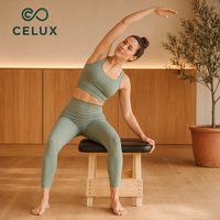 Banc d'entraînement Pilates portable et durable en bois d'érable avec support réglable pour la salle de sport, la maison et le studio
