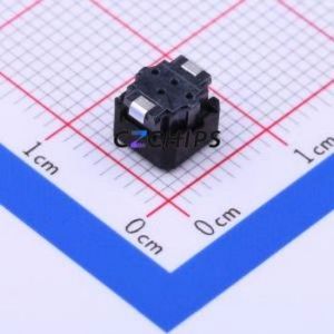SKPSACE010 Tactile Switch SMD Switch Single Pole Single Throw Rectangle Button Vertical Mount 6.6mm - Product Image 2
