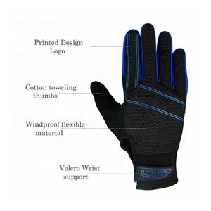 Gants de vélo PIHA SPORTS à doigts complets, unisexes, antidérapants, absorbant les chocs, respirants, 100% laine, compatibles avec les écrans tactiles - Product Image 3