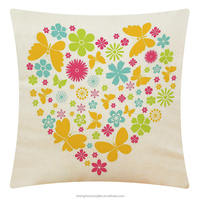 Housses de coussin carrées décoratives, motif floral folklorique, style hippie bohème, pour canapé, lit, 18*18 pouces