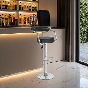 Ekintop Chaise de <span class=keywords><strong>Bar</strong></span> Moderne Pivotante de Luxe Tabouret Haut de Comptoir de Cuisine Relevable en Métal et Cuir PU - Product Image 5