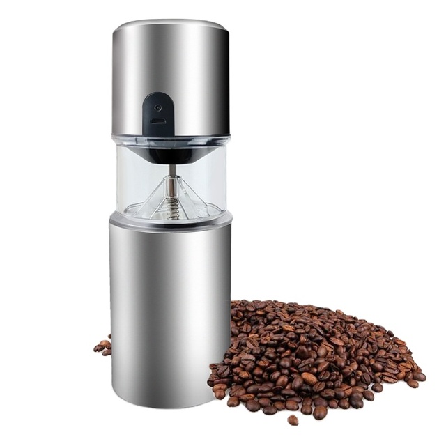 Customization Portable Burr USB Coffee Mill Machine Automatic Mini Stainless Steel Electronic Coffee Bean Grinder With Cable
