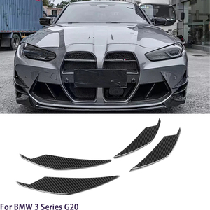 Para BMW Serie 3 G20 G28 y M3 G80, Alerón Delantero de Fibra de Carbono, 2019-2025 - Product Image 1