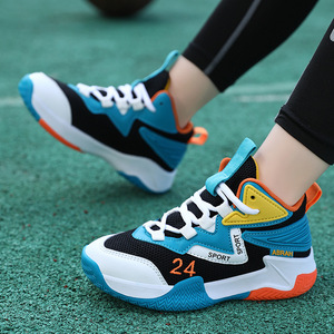 Chaussures de tennis et de basketball montantes pour garçons, confortables, respirantes, décontractées, à motif dessin animé, avec semelle en caoutchouc mince antidérapante, pour le printemps - Product Image 5