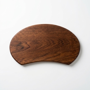 <span class=keywords><strong>Planche</strong></span> à découper en <span class=keywords><strong>bois</strong></span> de noyer semi-circulaire unique, grain naturel, pour restaurant professionnel et décoration de cuisine moderne - Product Image 5