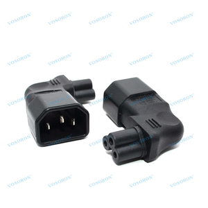 Bộ đổi nguồn góc phải IEC320 C14 sang C5, Bộ đổi nguồn mở rộng góc phải C14 sang C5 90 độ - Product Image 4