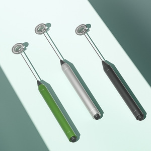 Pin hoạt động sữa Frother với kim loại cơ thể nhà bếp bọt Maker Điện Tay Whisk - Product Image 1