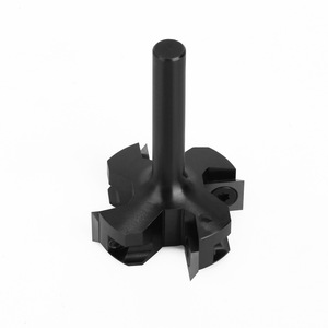 Fresa de carburo de tungsteno de cuatro filos, mango de 8 mm, longitud de corte de 80 mm, para fresado ascendente en centros de mecanizado CNC - Product Image 2