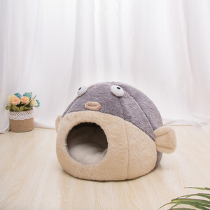 宠物窝冬季保暖封闭式猫床狗窝猫宠物用品龙猫造型宠物帐篷舒适洞穴 - Product Image 5