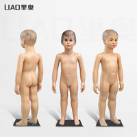 Mannequin de présentation en plastique économique, type buste complet avec tête, pour vêtements de bébés filles et enfants