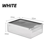 PC Clear Reptiles Accessoires Boîte D'incubation Terrarium Cage pour Grenouille Araignée Insecte Vitrines Gecko
