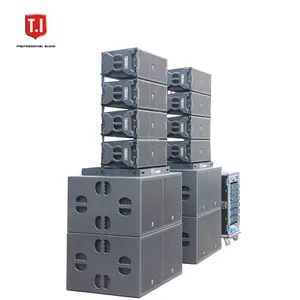 T.I Pro Audio Dual 10-Inch 2-Way Passive Sound Equipment Professional Video Line Array Speaker for Enhanced Audio