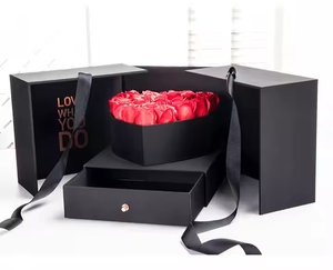 Luxury Round <b>Hat</b> <b>Box</b> for Preserved Flowers | High-end Floral Arrangement Packaging - Product Image 2