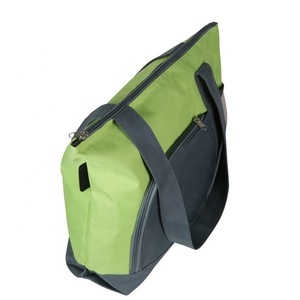 Borsa da Shopping personalizzata con Logo in poliestere con cerniera per eventi con Logo in tela Tote <span class=keywords><strong>libro</strong></span> personalizzato per il College - Product Image 4