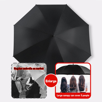 Parasol d'extérieur à double usage avec large auvent, structure renforcée, mât en fibre de verre, ouverture semi-automatique pratique, logo personnalisé