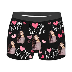 กางเกงในบ็อกเซอร์สำหรับผู้ชายชุดชั้นในสำหรับบ็อกเซอร์พิมพ์ลายรูปภาพแบบเฉพาะ - Product Image 1