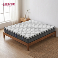 Matelas Hybride Orthopédique LOONGFUNG Respirant en Mousse de Charbon de Bambou et Ressorts Ensachés, Emballé Sous Vide, Meuble de Chambre Personnalisé